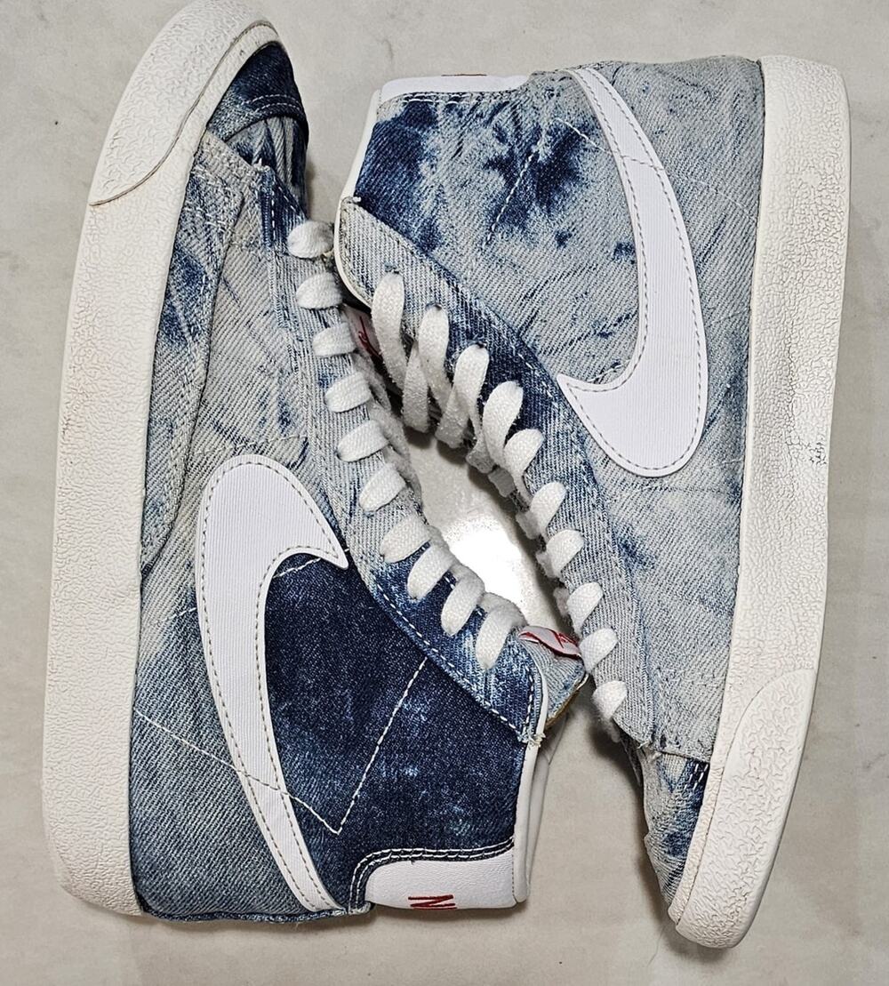 Nike Blazer Mid 77 Washed Denim Women's Size 6.5 DV2182-900